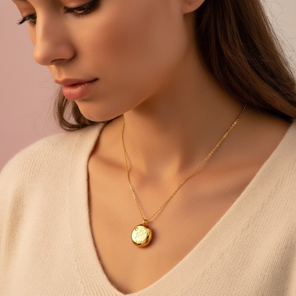 Médaillon Origine — Votre Signature Céleste - Moodiak.shop